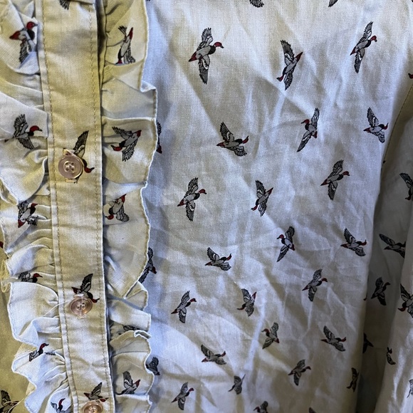 VINTAGE FUNKY STATEMENT DUCK BUTTON DOWN - Picture 4 of 5